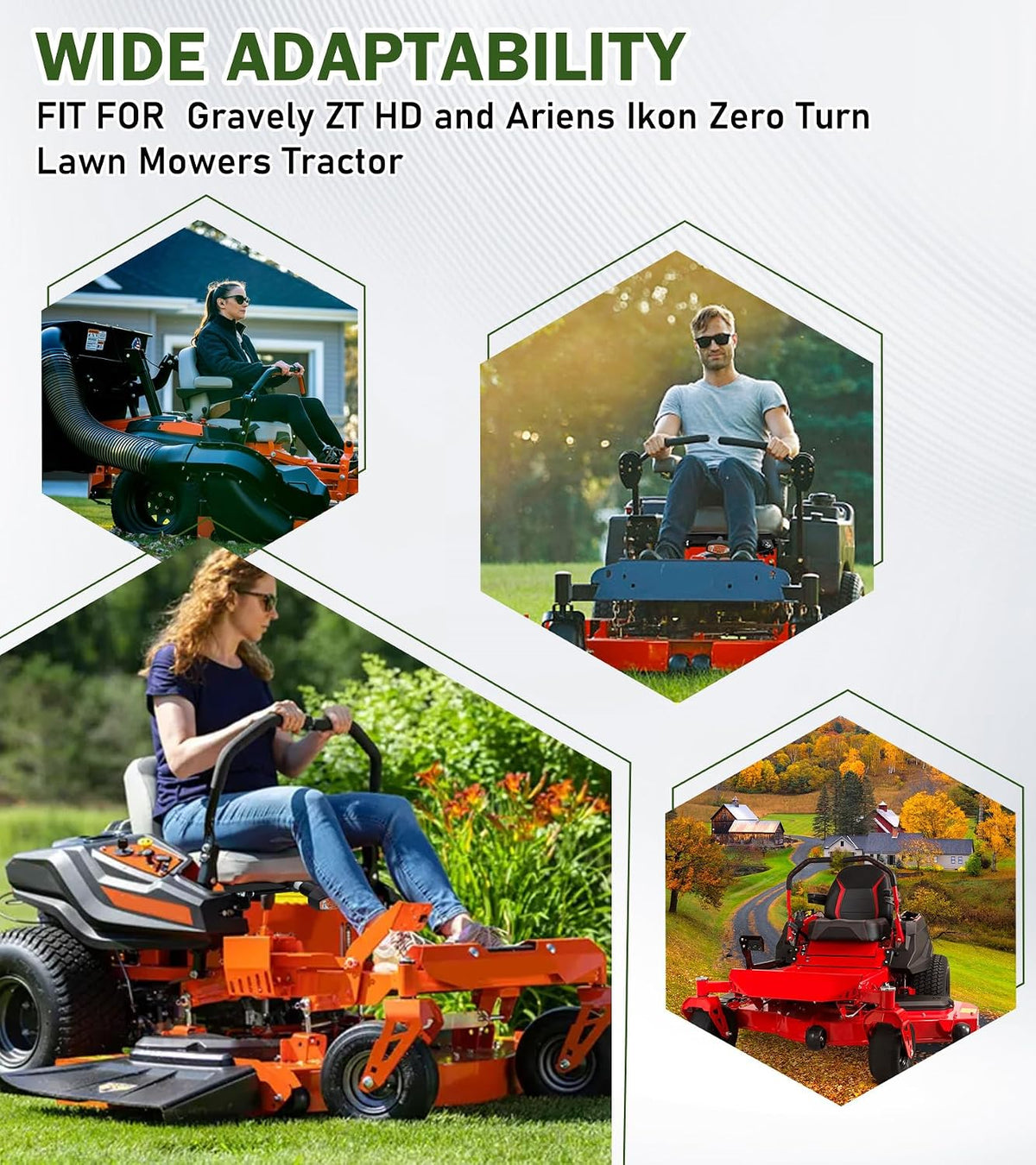 ELITEWILL Seat Suspension Kit for Zero Turn Lawn Mower