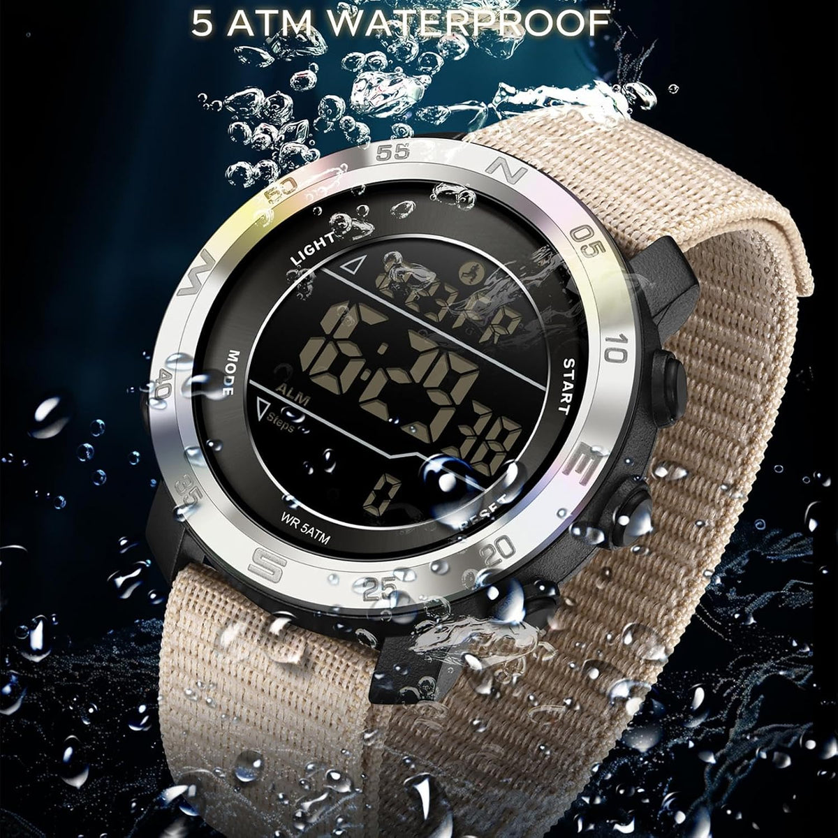 Pedometer Watches for Men Women Step Counter Watch No Phone No App Needed