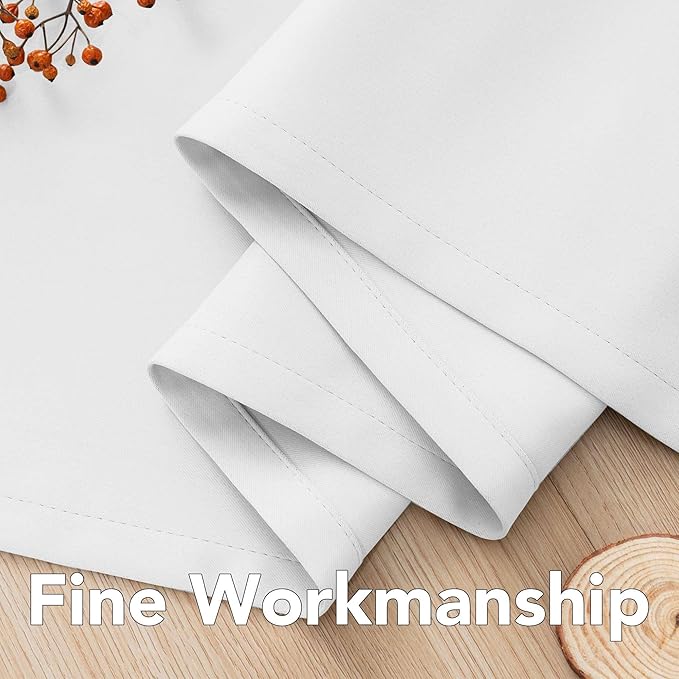 H.VERSAILTEX White Curtains 96 inches Long Window Treatment Panels/Drapes (Se...