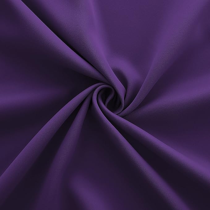 KOUFALL Purple Curtains 96 Inches Long
