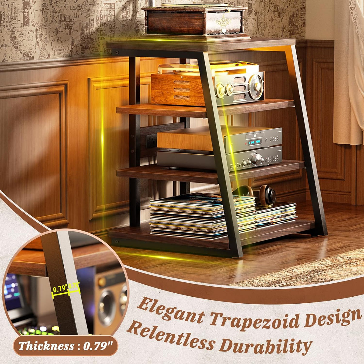 AV Media Stand, Stereo Stands and Racks Small Entertainment Center