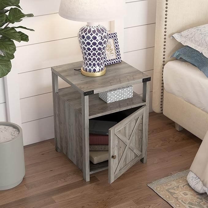 HOSEOKA Farmhouse Nightstand