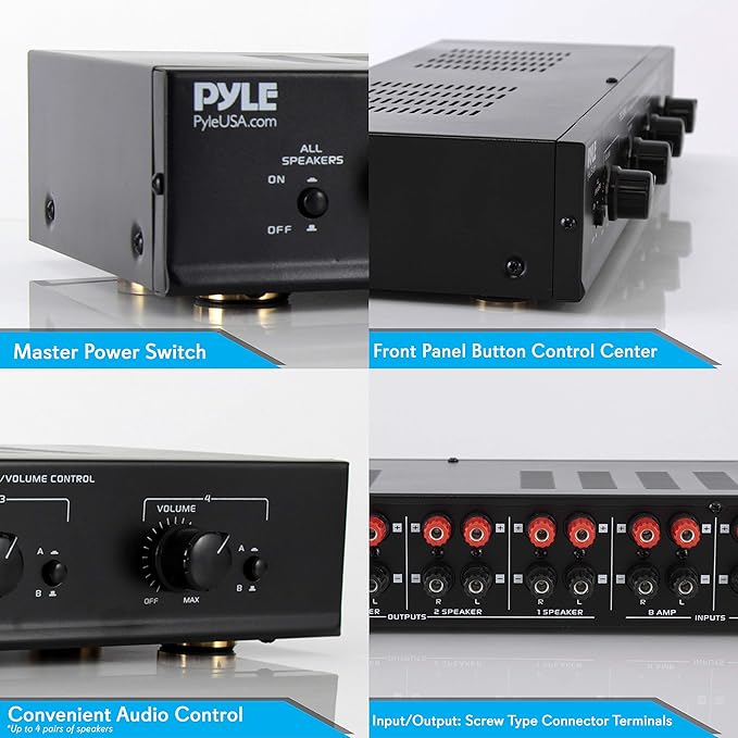 Pyle 4 Channel Speaker Selector Switch