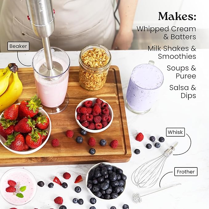 Zulay 4-in-1 Immersion Stick Mixer Hand Blender