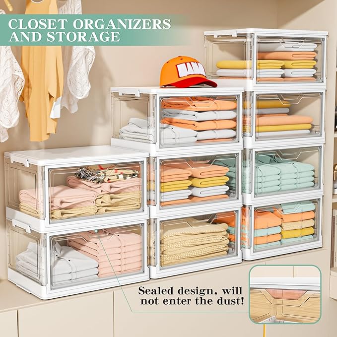 Clear Storage Bins with Lids