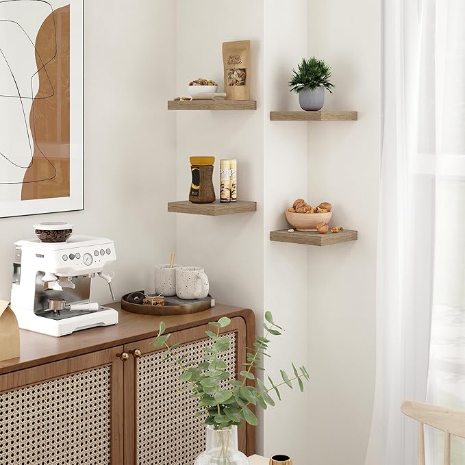 Fun Memories Square Floating Shelves (Set of 4)