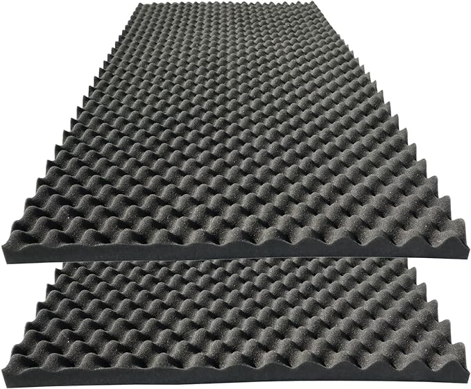 KTOESHEO 2 PCS Acoustic Panels, High Density Fireproof Noise Cancelling Foam
