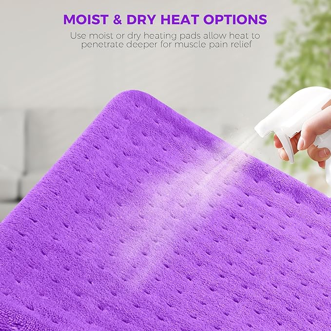 NOWWISH Heating Pad for Back Pain Relief & Period Cramps, 24x12 Inches El...