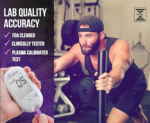 Bruno MD6 Blood Ketone & Glucose Monitoring System | Track Your Ketones &...