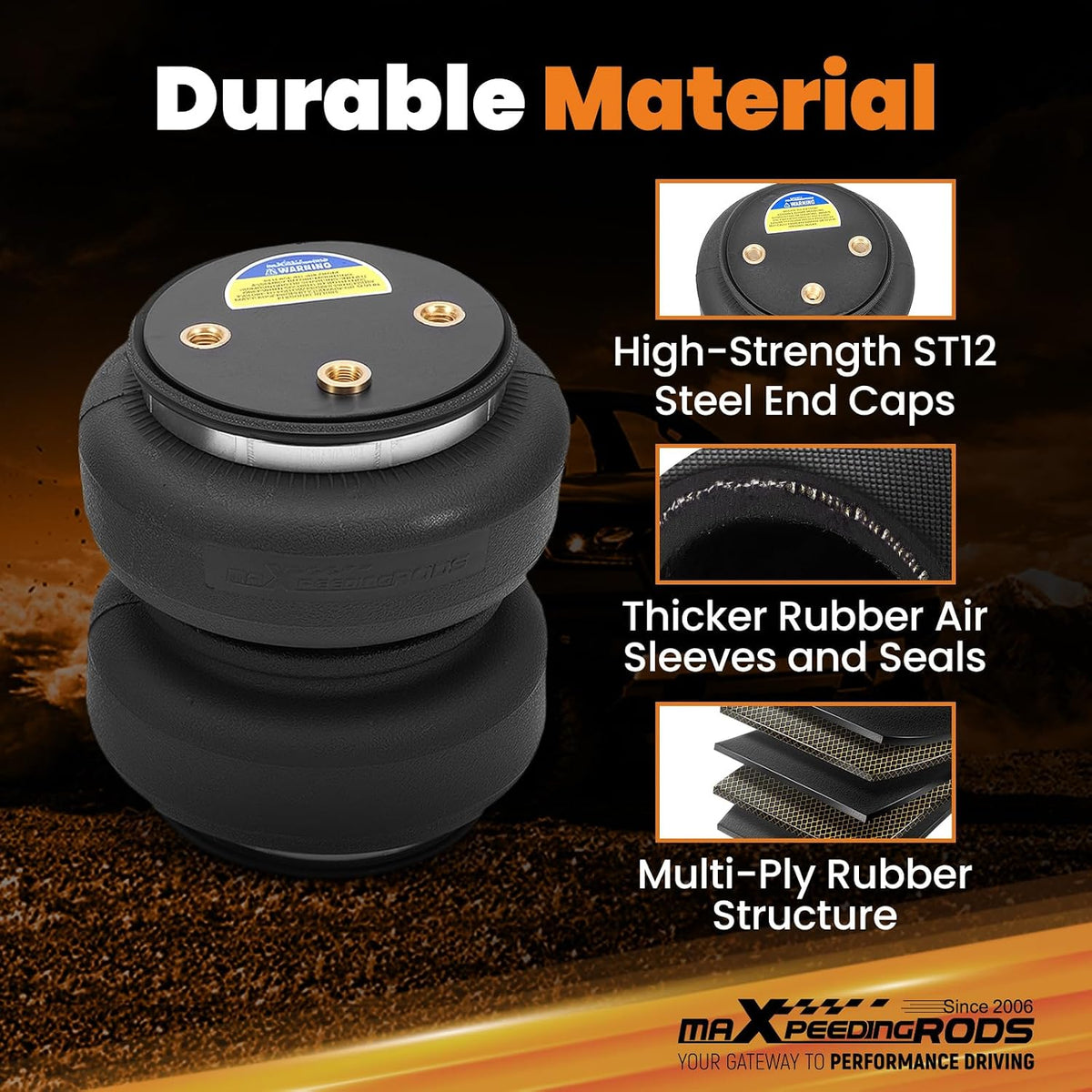 maXpeedingrods 5000 lbs Air Suspension Bag Kit for Dodge Ram 1500 2009-2018
