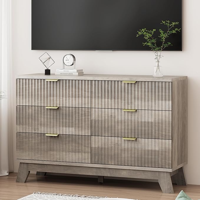 Xixini Fluted Dresser for Bedroom