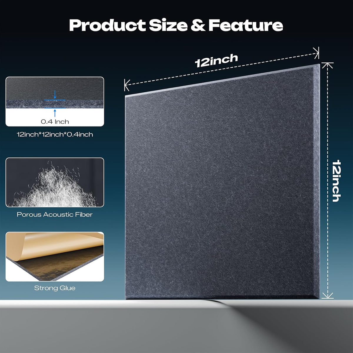 Sonicism 22 Pack Acoustic Wall Panels