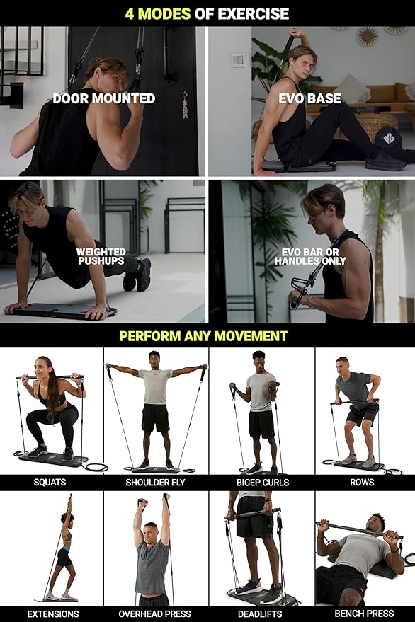 EVO Gym - Portable Home Gym Strength Training Equipment, at Home Gym | All in