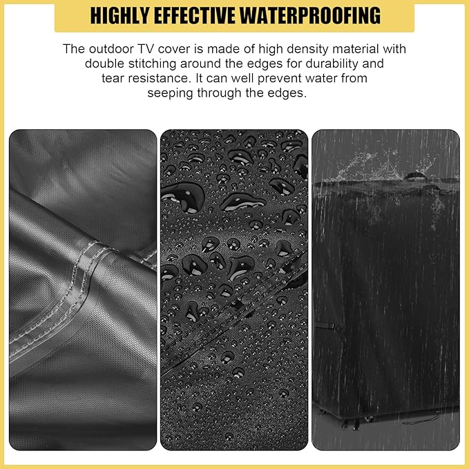 Hdenmist Outdoor TV Cover 38 Inch Weatherproof, Waterproof Outdoor TV Stand