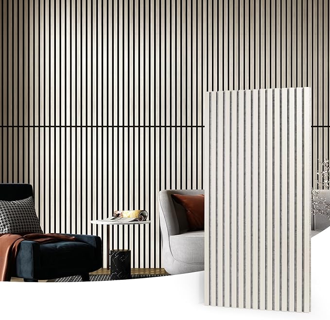 Art3d 2 Wood Slat Acoustic Panels (2-Pack)