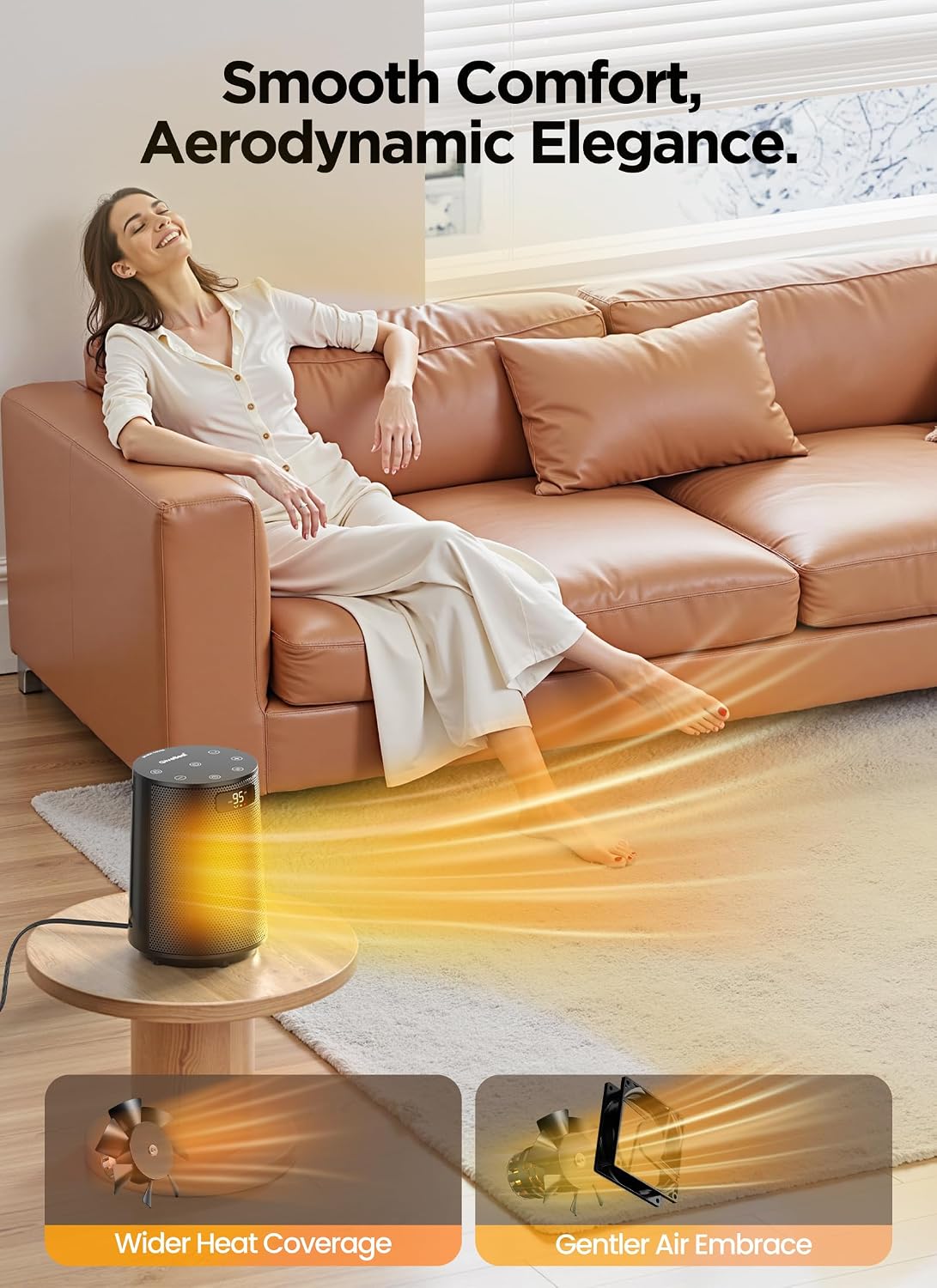GiveBest Space Heater, Electric Portable Heaters for Indoor Use