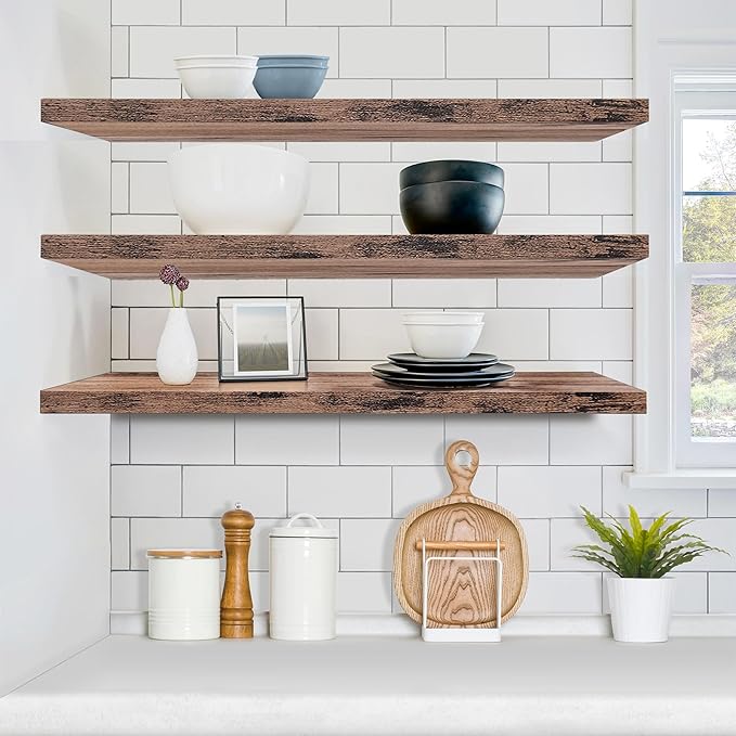 Sorbus Floating Shelves for Wall (3 Pack)