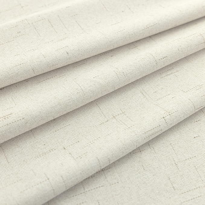 KOUFALL 100 Inch Curtains Long, 52 in Wide, Cream Ivory