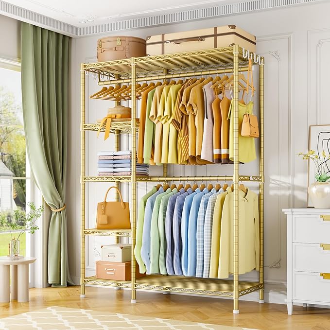 Ulif F2 Clothes Rack, 5 Tiers Heavy Duty Garment Rack