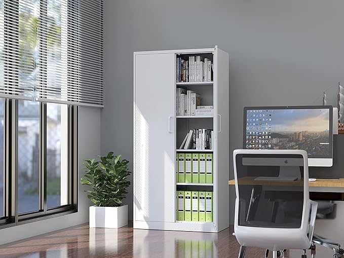 Metal Storage Cabinet-71” Tall Steel File Cabinets