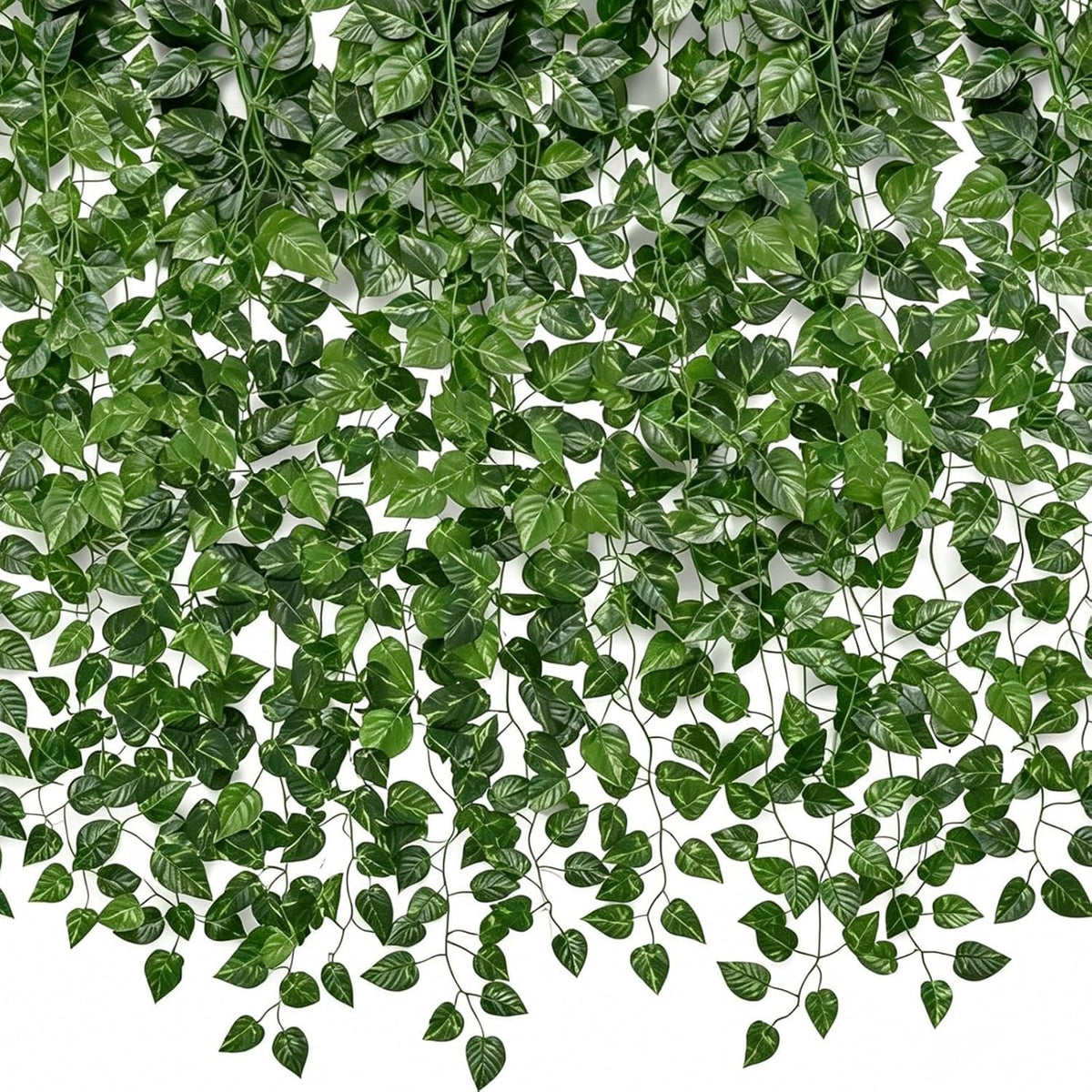 120 Pack 840Ft Artificial Ivy Garland, Fake Vines UV Resistant Greenery Leave...