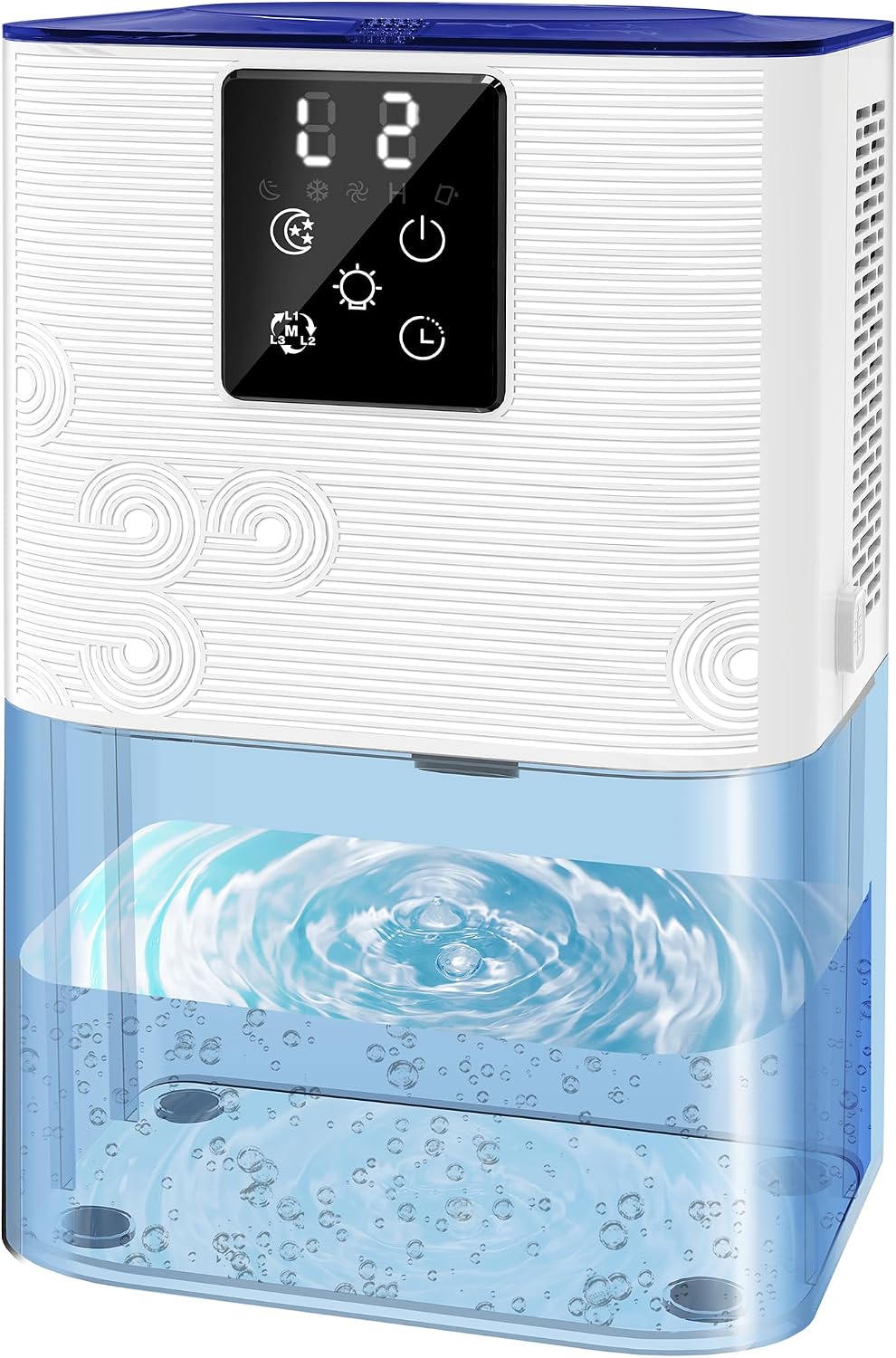 MTOX Dehumidifier for Home, 1000 Sq Ft, 3L Water Tank with Auto Shut-Off