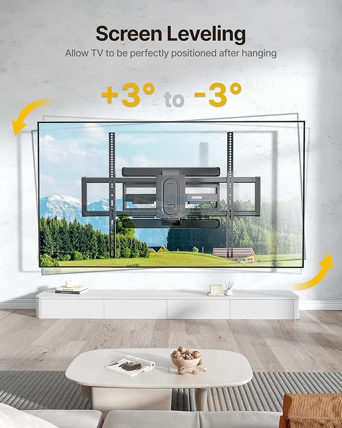 monTEK Heavy Duty Full Motion TV Wall Mount