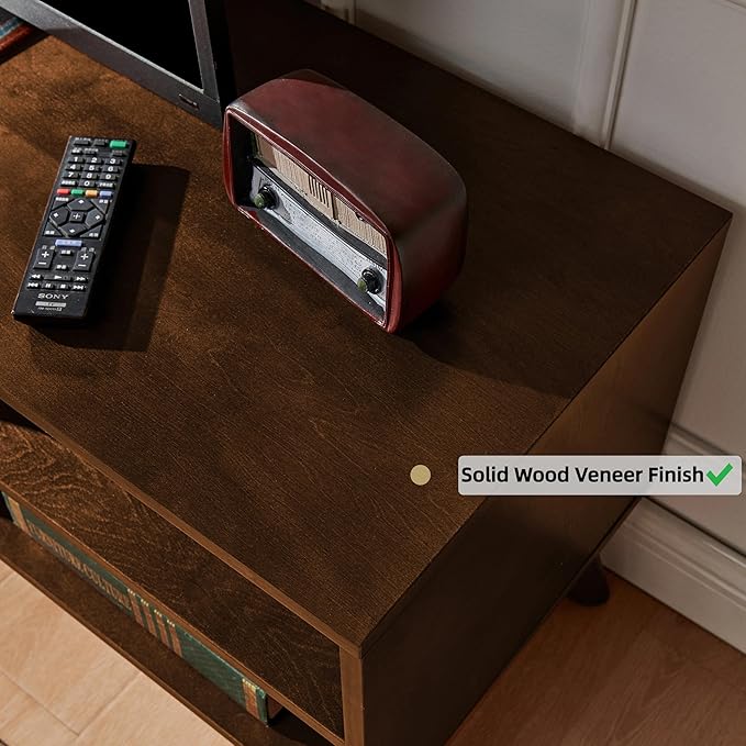 LKTART TV Stand for TVs up to 65'', Mid Century Modern Entertainment ...