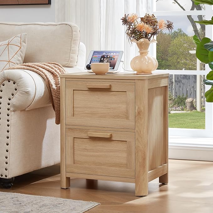 Joaxswe Farmhouse Nightstand