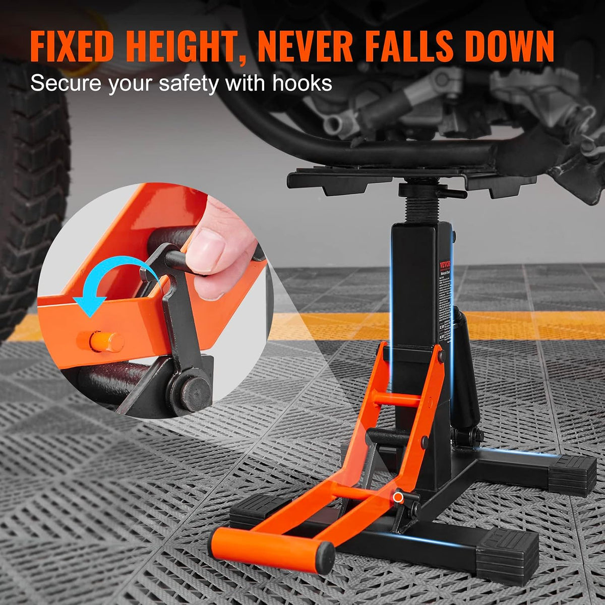 VEVOR Dirt Bike Lift Stand 440 lbs Capacity Motorcycle Jack Lift Stand