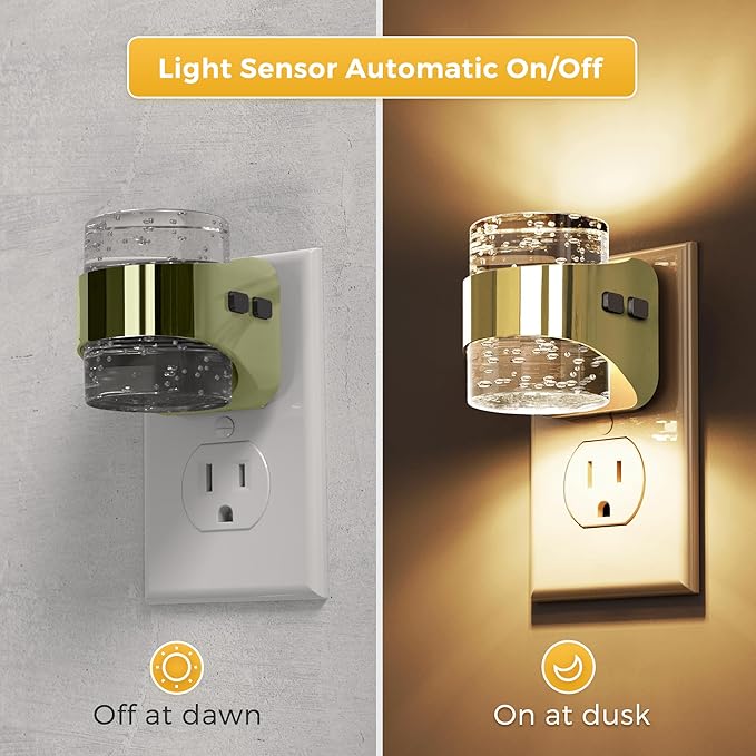 L LOHAS LED 2 Pack 3CCT Night Lights Plug into Wall, 3000K/4000k/5000K