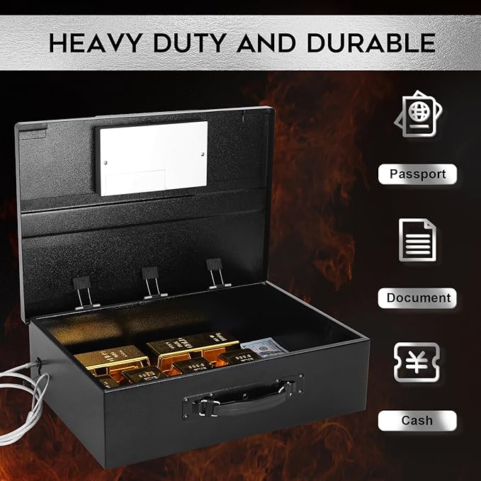Dalmbox Portable Metal Safe Box
