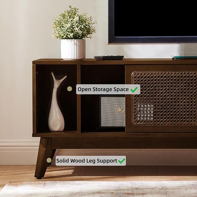 LKTART 68 Inch Mid Century Modern TV Stands