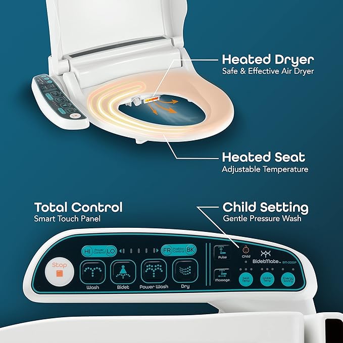 BidetMate 2000 Series Electric Bidet Toilet Seat