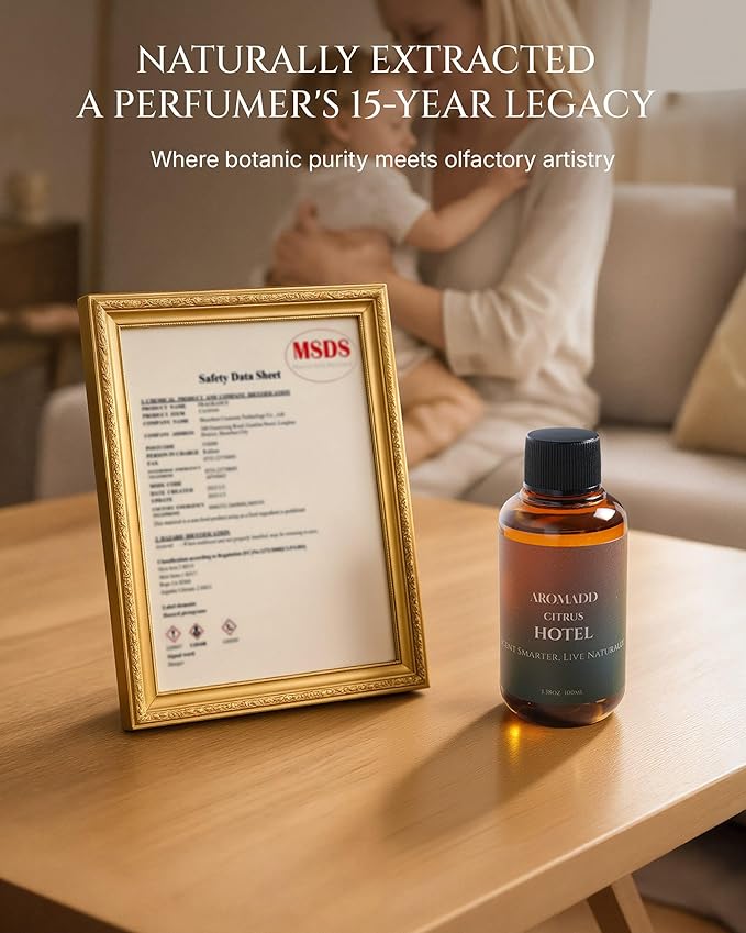 Aromadd Citrus Hotel Diffuser Oil Inspired by Luxury Hotel Scent, Essential Oils
