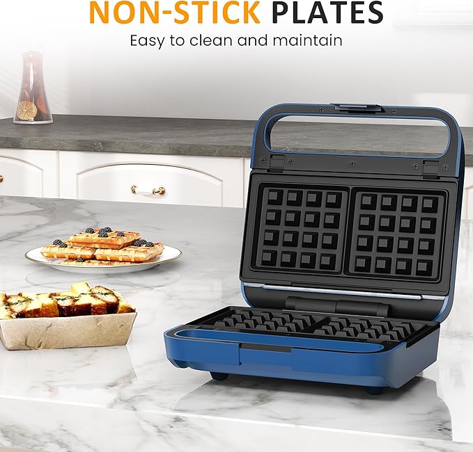 Sunvivi Pro Sandwich Maker Panini Press Grill, 3 in 1 Electric Waffle Maker