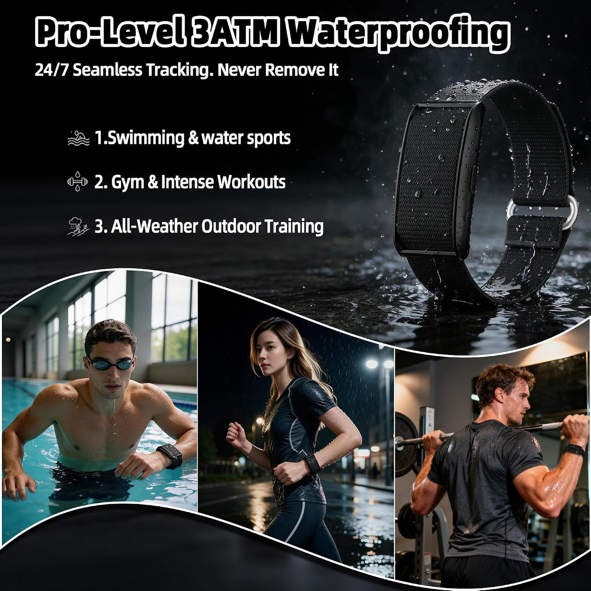 Smart Bracelet,Health and Fitness Trackers for Women and Men Bands