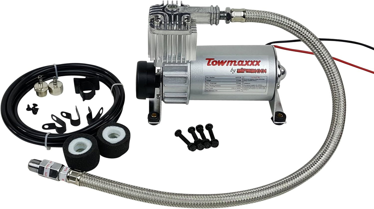 Tow Kit w/Compressor & Black Air Gauge