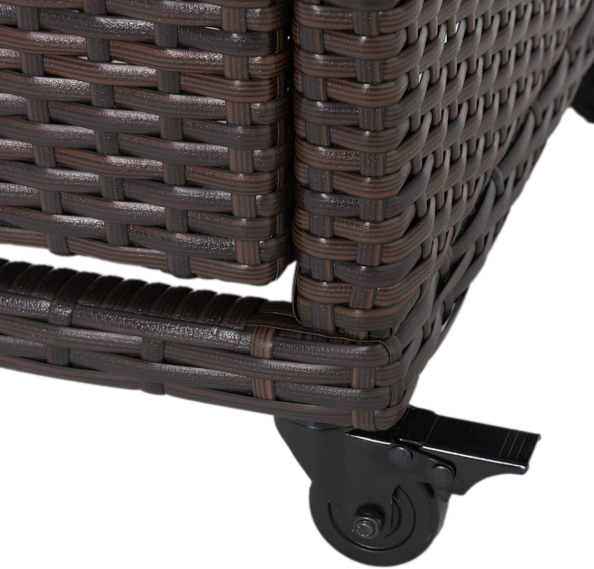 Christopher Knight Home Corona Outdoor Wicker Bar Table Cart, Multibrown