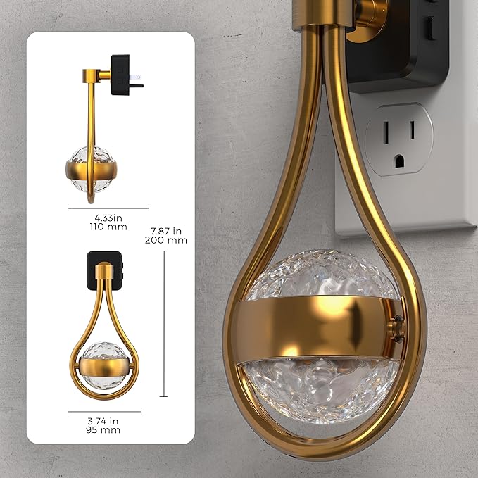 L LOHAS LED Night Lights Plug Into Wall: 2 Pack Star Projector RGB Night Light