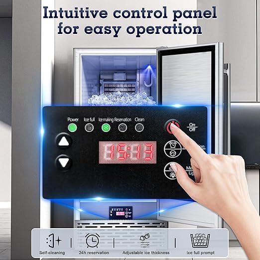 Ice Maker Commercial Under Counter Ice Maker Machine 88Lbs/Day