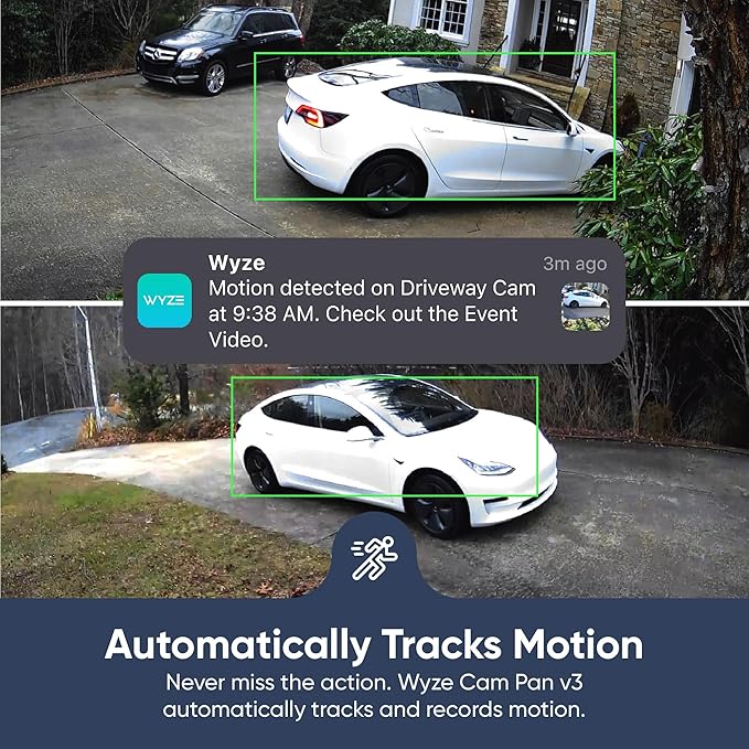 WYZE Cam Pan v3 Indoor/Outdoor IP65 1080P 360° Pan/Tilt/Zoom WiFi Smart Home