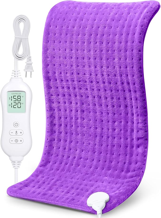 NOWWISH Heating Pad for Back Pain Relief & Period Cramps, 24x12 Inches El...