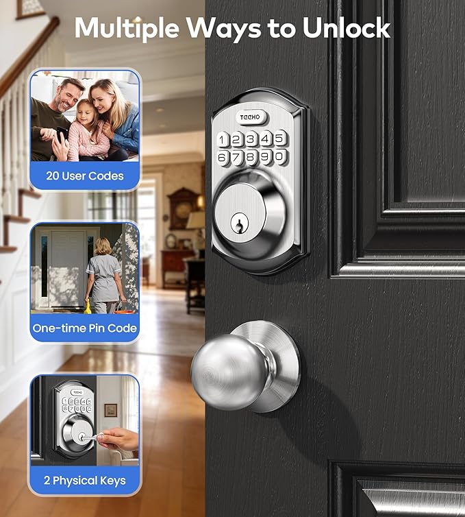 TEEHO TE001K Keyless Entry Door Lock