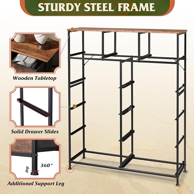 WLIVE Tall Dresser for Bedroom, Fabric Dressers Storage Tower, Dresser & ...
