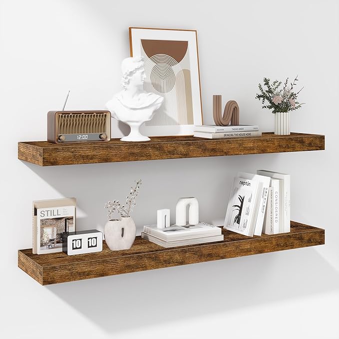 Fun Memories 36 Inch Floating Shelves (2 Pack)