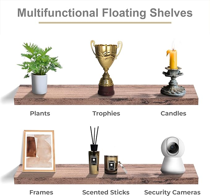 Sorbus Floating Shelves for Wall (3 Pack)