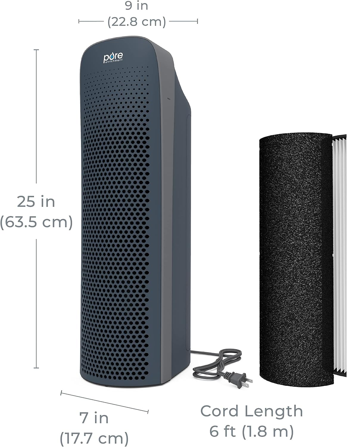 Pure Enrichment PureZone Elite 4-in-1 HEPA Air Purifier for Large Rooms
