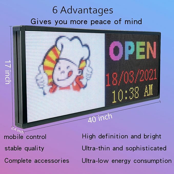 P6 Programmable Led Sign Custom Scrolling Outdoor Digital Signs