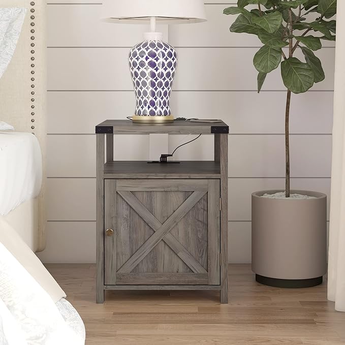 HOSEOKA Farmhouse Nightstand